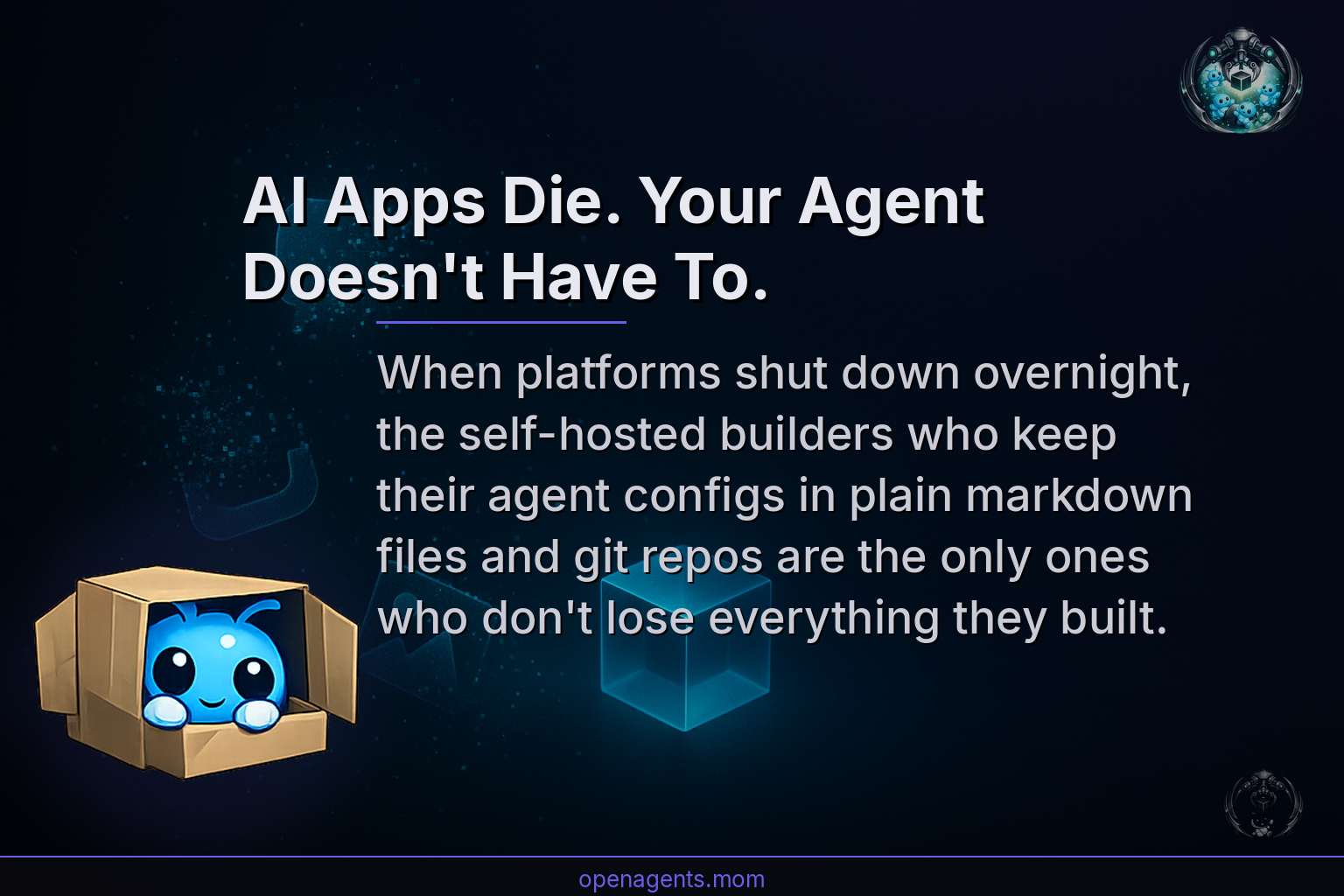 AI Apps Die. Your Agent Doesn't Have To: Why Files in Git Outlive Platforms