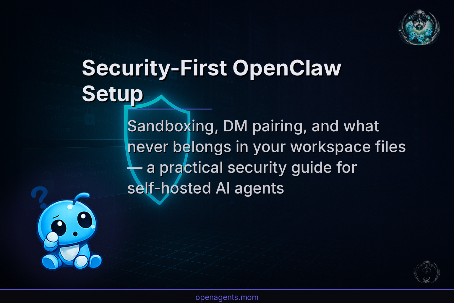 Security-First OpenClaw Setup: Sandboxing, DM Pairing, and What Not to Share